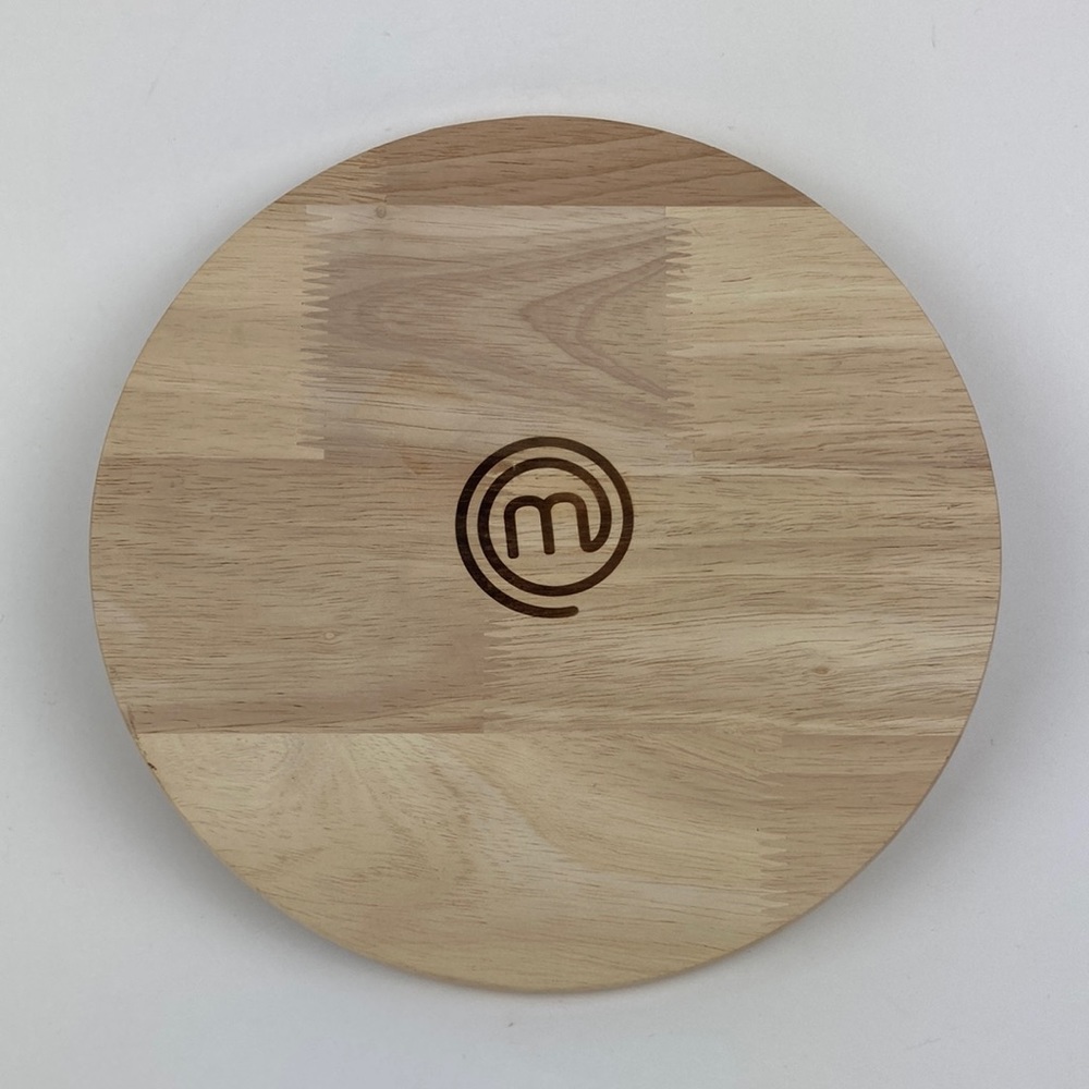 Master Chef Wood 9.5” Round Cutting Board Trivet Cheese Board